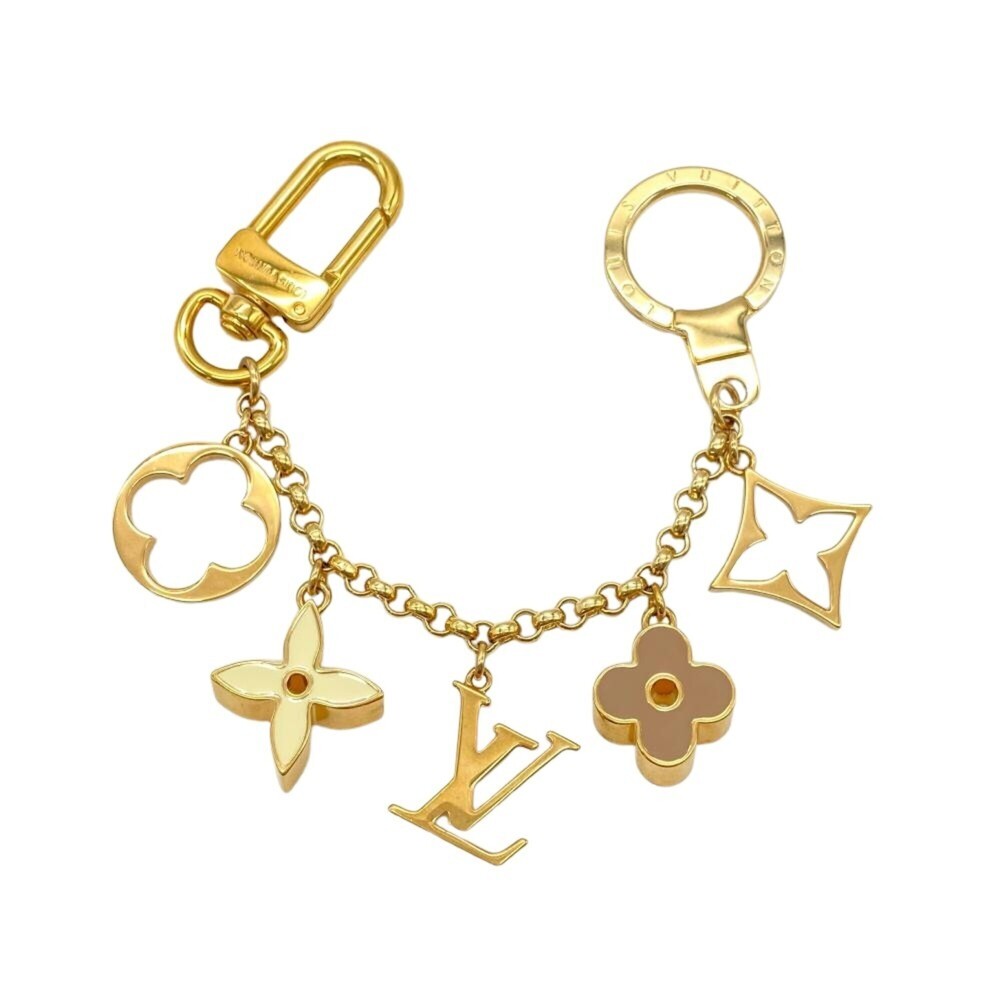 Louis Vuitton Fleur de Monogram Keychain M65111 Gold - Picture 2 of 7